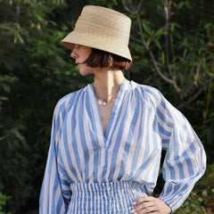 Porto Popover Blue Stripes