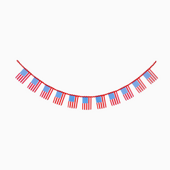 Gingham Flag Banner