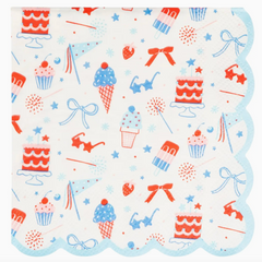 Summertime Pattern Cocktail Napkin