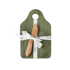 Spruce Green - Dutch Cheese Board with Spreader, Small