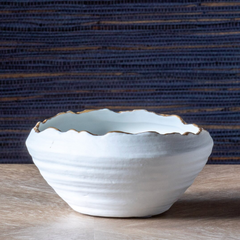 Gilded Organic Edge Bowl, 6