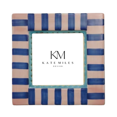 Stoneware Photo Frame w/ Pattern