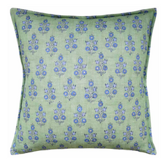 Poppy Spring- Green/Blue 22x22