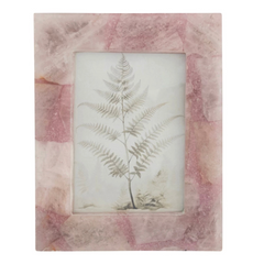 Pink quartz photo frame-L