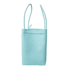 The Maxi Ella Tote- Light Blue Checker