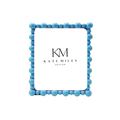 Painted MDF Photo Frame w Balls, 2 Colors