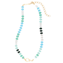 Thea Stone Necklace- Blue