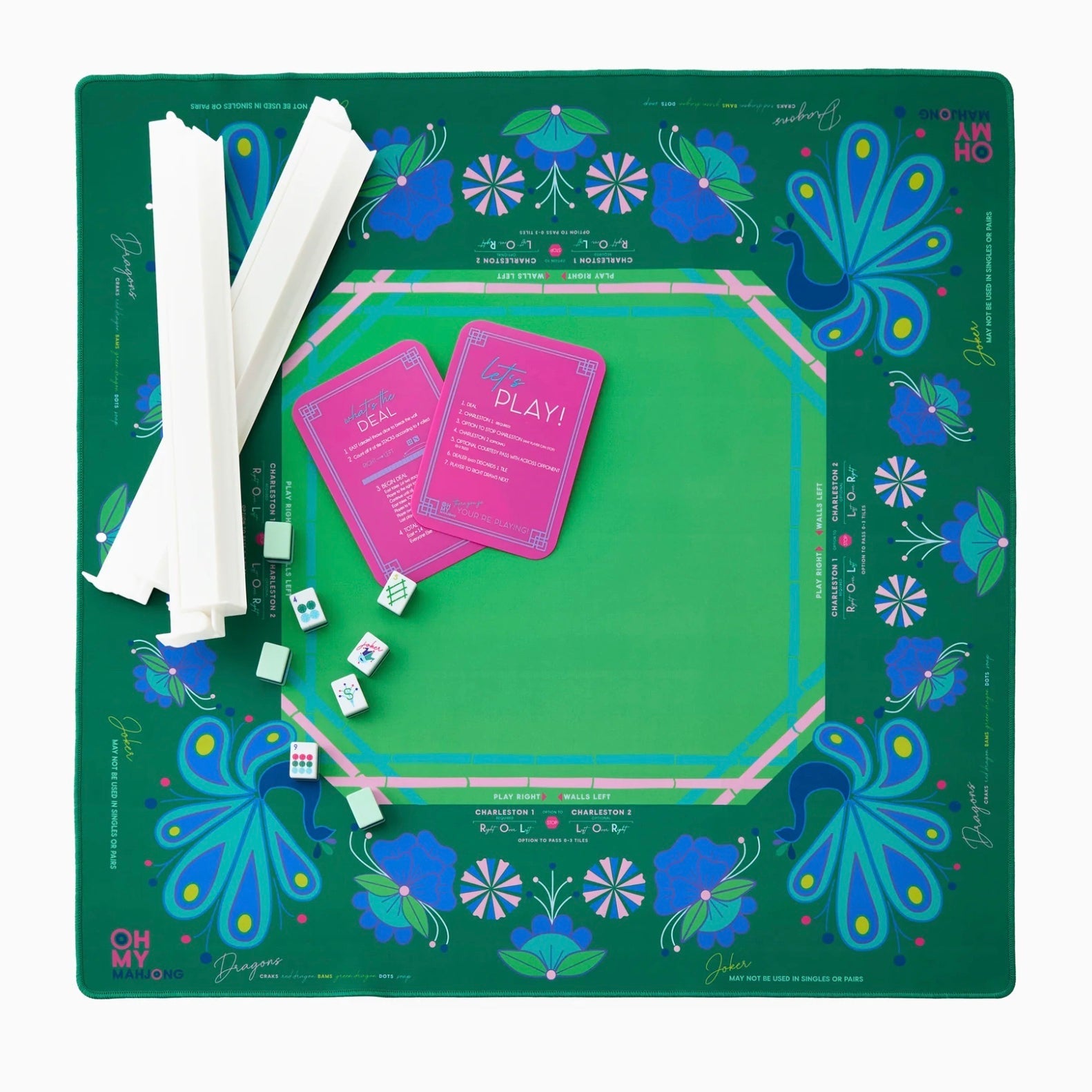 Birdie Green Mahjong Mat