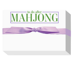 To Do After Mahjong Big and Bold Notepad