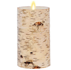 Birch Bark Wax Indoor Pillar Luminara Candle - Large