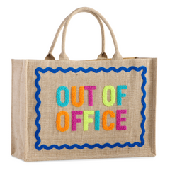 OUT OF OFFICE BEACH BAG,NATUR