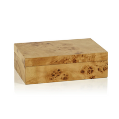 (S) Leiden Burl Wood Design Box