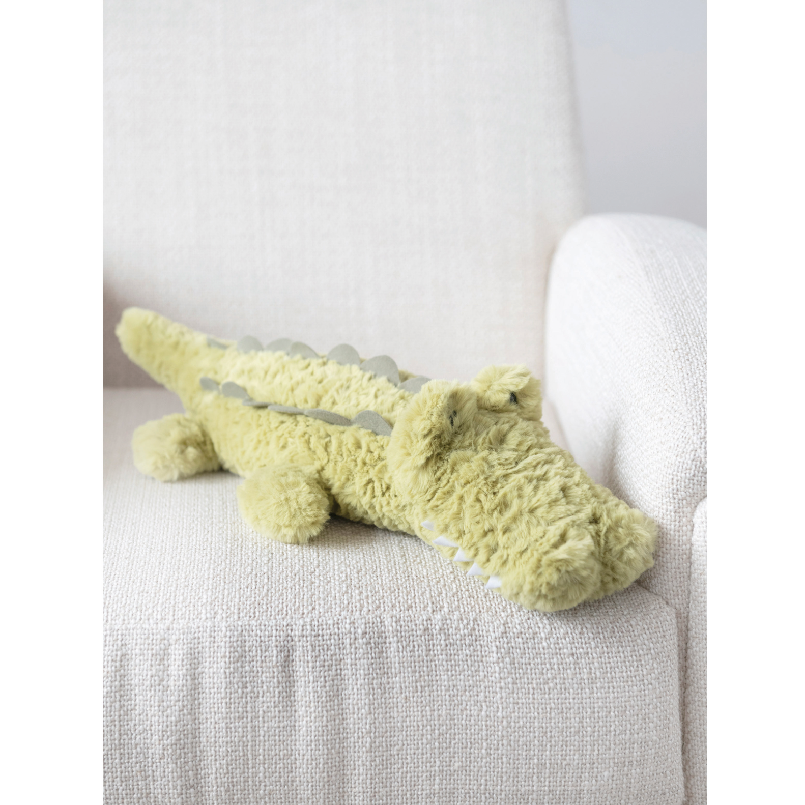 19L x 9W Polyester Plush Alligator, Green
