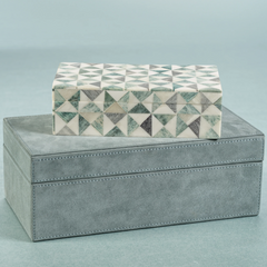 Suede lux box cote d'azur blue