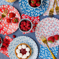 Floral Cocktail Paper Napkin Set