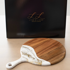 Resin cheese Charcuterie Board 12 Round w/handle