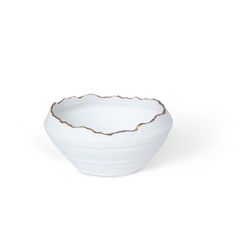 Gilded Organic Edge Bowl, 6
