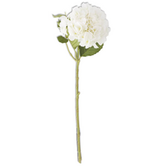 20 Inch White Real Touch Hydrangea Spray
