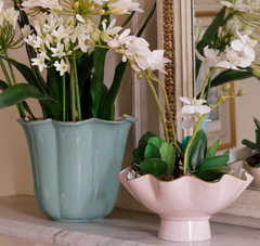 ENCANTO Carola Small Pedestal (Camellia and White)
