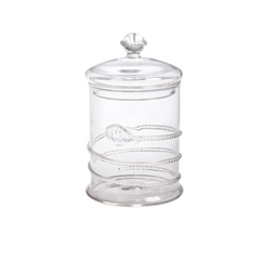 Juliet Lidded Glass Jars in Two Assorted Styles - Clear