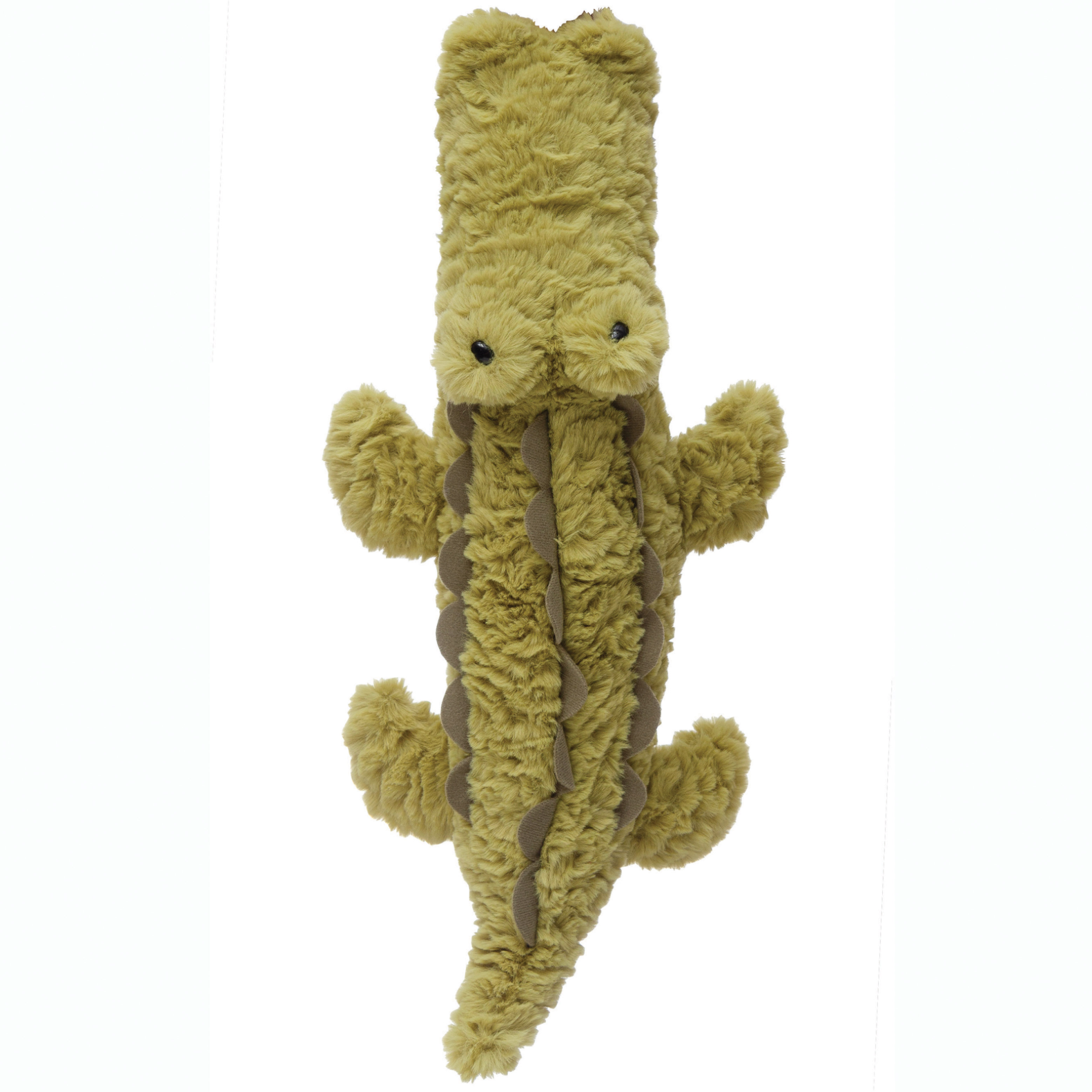 19L x 9W Polyester Plush Alligator, Green