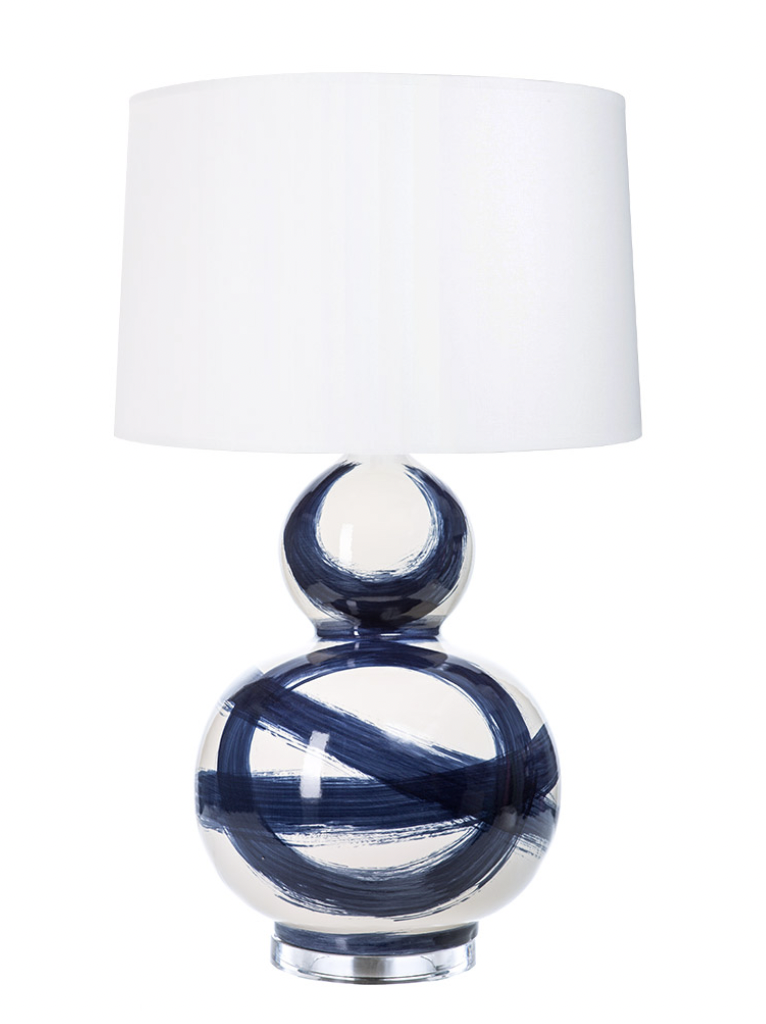 Navy Brushstroke Lamp