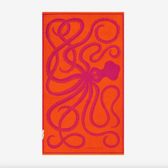 Beach Towel/Drap De Plage 100 Octopus - Fuchsia
