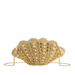 SHELL CROSS-BODY,NATURAL